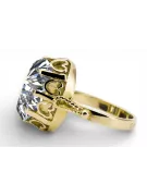 Anillo Vintage Circón Oro amarillo de 14 quilates vrc134y